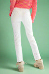 Paint Splatter Carpenter Pant - White