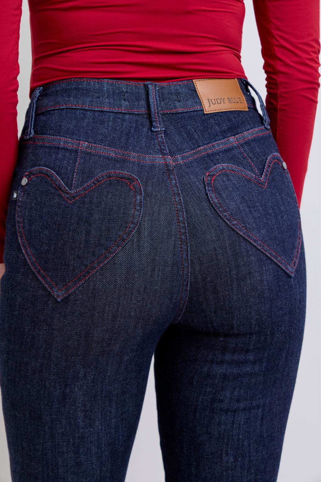 Heart Shaped Back Pockets Skinny JB116 Judy Blue Dark Wash Fit Cute – Spot