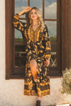 Starry Black Print Chance Maxi