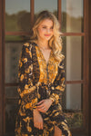 Starry Black Print Chance Maxi