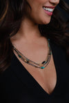 Mixed Metals Multi-Strand Necklace