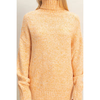 Turtleneck Pullover Sweater - Marigold