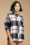 Kacey Flannel Shirt - Black Plaid