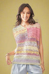 Crochet Sleeveless Vest - Multi
