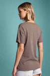 Luca V-Neck Tee - Olive Green