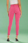 Mid Rise Crop Skinny - Raspberry