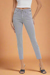 Mid Rise Crop Skinny - Grey
