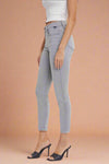 Mid Rise Crop Skinny - Grey