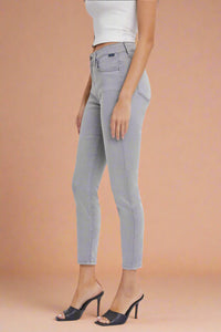 Mid Rise Crop Skinny - Grey