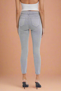 Mid Rise Crop Skinny - Grey