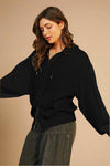 Zip Up Hoodie Black