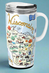 Wisconsin Travel Mug 22 oz
