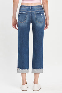 Mid Rise Cuffed Boyfriend Jeans LV3