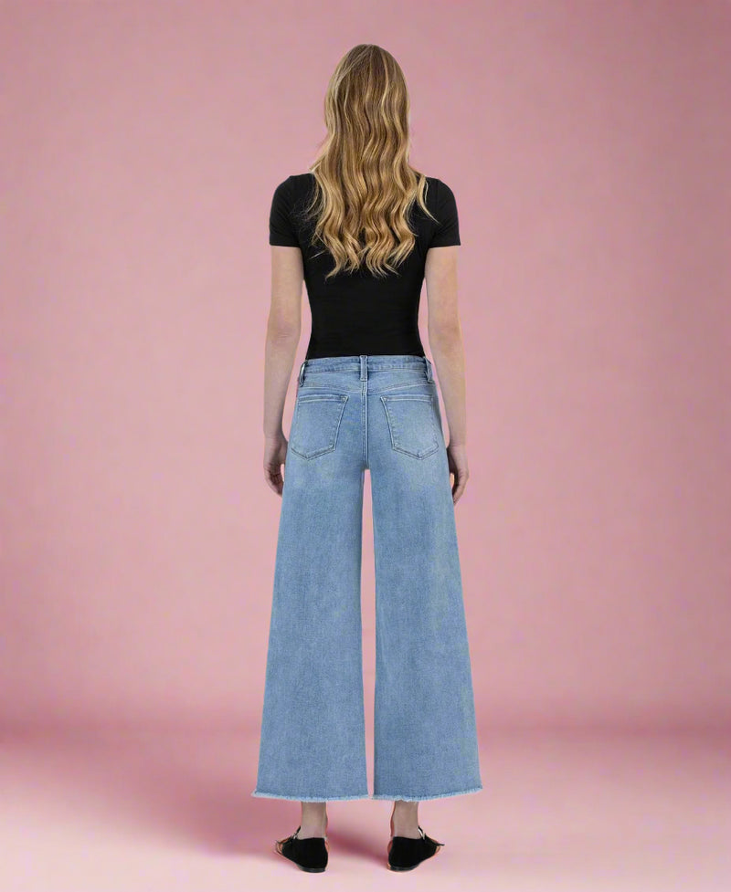 Tummy Control High Rise Wide Leg Jeans - LV4