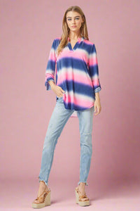 Lizzy Top - Blue Multi