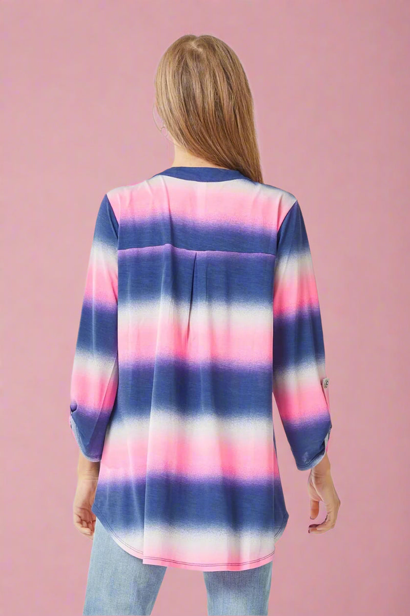 Lizzy Top - Blue Multi