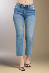 MR Vintage Wash Destroy Hem Kick Flare JB136