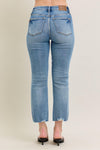 MR Vintage Wash Destroy Hem Kick Flare JB136