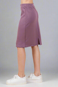 Soft Brushed Skirt - Plum