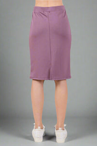 Soft Brushed Skirt - Plum