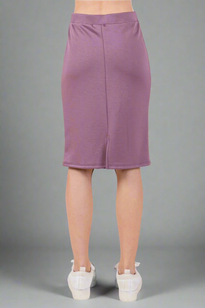 Soft Brushed Skirt - Plum