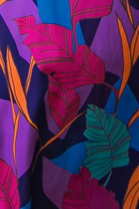 Wide Leg Floral Jumpsuit Navy