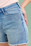 HW Western Embroidery Cut Off Shorts JB140