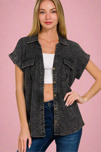 Camp Shirt - Ash Black