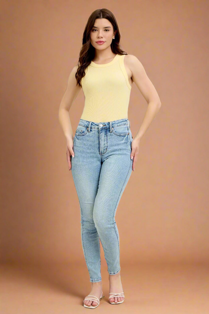 Tummy Control Vintage Wash Skinny JB143
