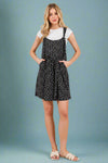 Floral Print Romper - Black
