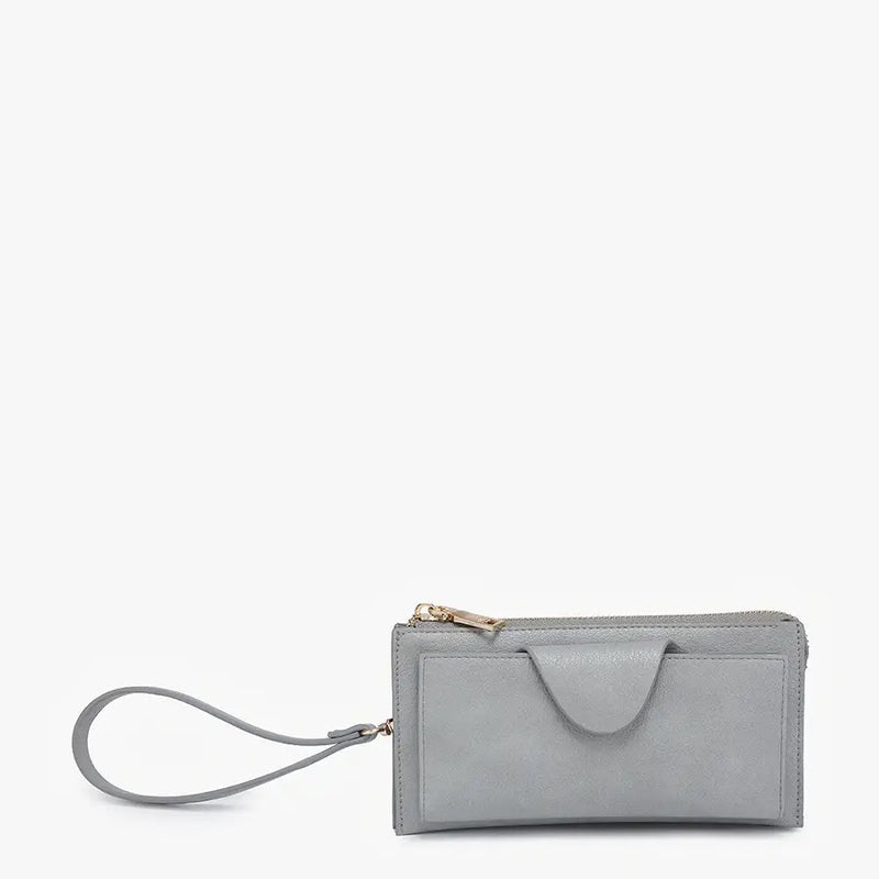 Kyla Snap Closure Wallet - Dusty Blue