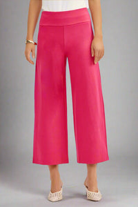 Magic Wide Cropped Pants - Pink Sapphire