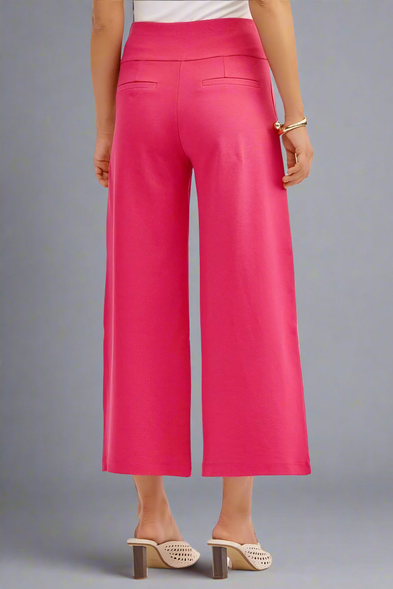 Magic Wide Cropped Pants - Pink Sapphire