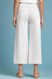 Magic Wide Cropped Pants - Pearl Grey