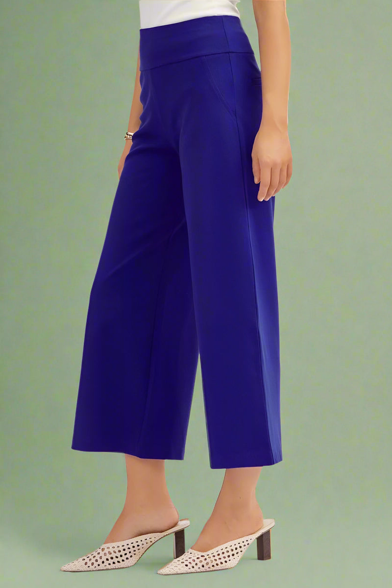 Magic Wide Cropped Pants - Royal
