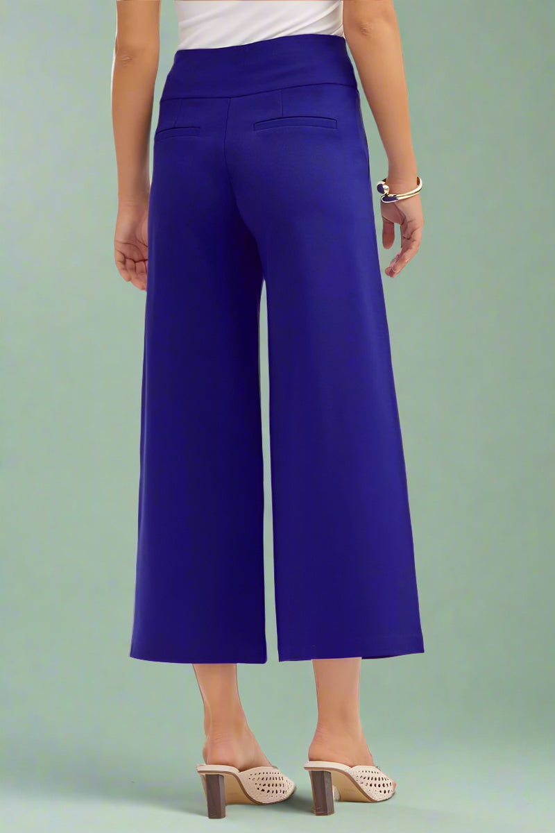 Magic Wide Cropped Pants - Royal