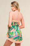 O-Ring Halter Tank Top Green