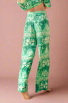 Jade Print Brooklyn Pants - Green