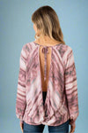 Top With Crisscross Back Burgundy