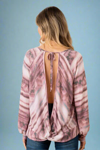 Top With Crisscross Back Burgundy