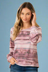 Top With Crisscross Back Burgundy