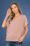Relaxed Top Mauve