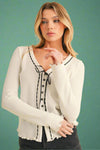Kayana Knit Top - White