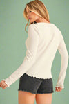 Kayana Knit Top - White