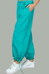 Parachute Drawstring Jogger Pants Aqua