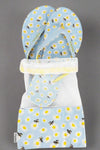 Women's Daisies Flip Flops & Mesh Bag Set