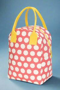 Zipper Lunch Bag - Dot Pink
