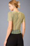 Floral Knit Top - Mint