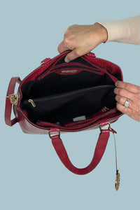 Beryl Snake Embossed Tote Bag