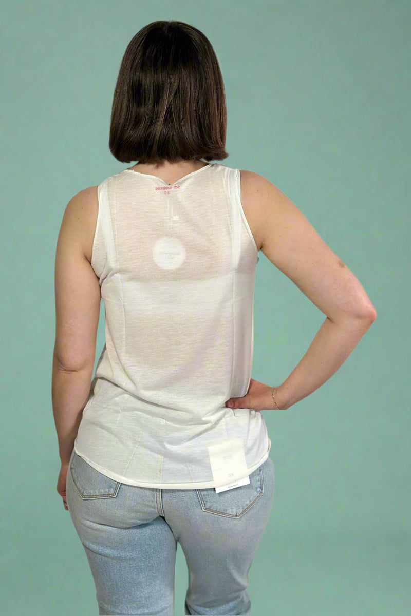 Peace Love Fashion Tank - White